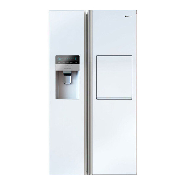 Snova side-by-side fridge-freezer model S8-2322GW metallic white